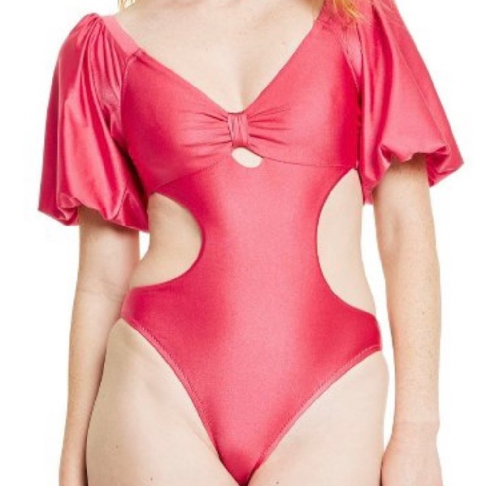 One Piece cut out Swimsuit
